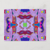 Paarse Draak Briefkaart (Voorkant)