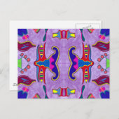 Paarse Draak Briefkaart (Voorkant / Achterkant)