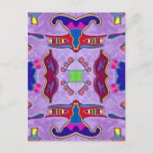 Paarse Draak Briefkaart (Voorkant)