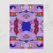 Paarse Draak Briefkaart (Voorkant)