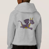 Paarse draak cartoon sweatshirt (Achterkant)