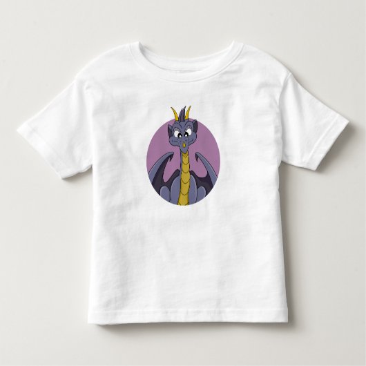 Paarse draak cartoon toddler t-shirt (Voorkant)