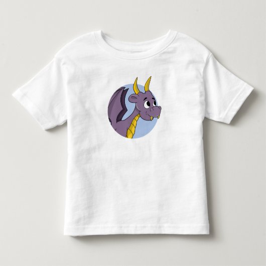 Paarse draak cartoon toddler t-shirt (Voorkant)