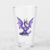 Paarse draak: de geboortesteen van februari glas (Voorkant)