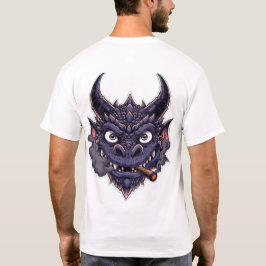Paarse Draak Fantasie Grafisch T-shirt