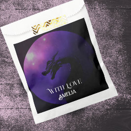 Paarse draak gepersonaliseerd bedankzakje