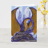 paarse draak kaart (Gele Bloem)