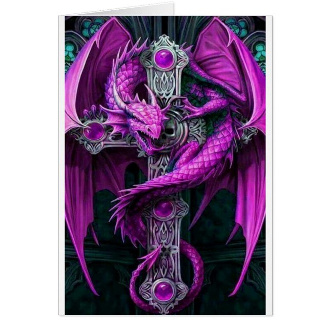 Paarse dragon (Voorkant)