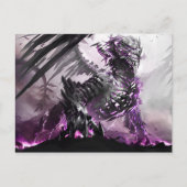 Paarse Dragon 5 Briefkaart | Fantasy Art Greeting (Voorkant)