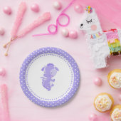 Paarse dragon Birthday Baby shower Bord (Feest)