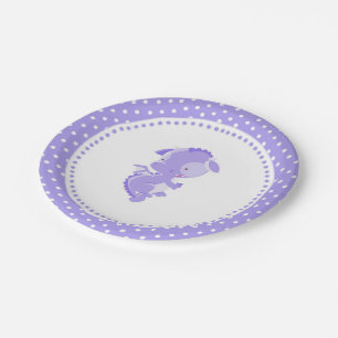 Paarse dragon Birthday Baby shower Bord