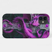 Paarse dragon Case-Mate iPhone case (Achterkant (horizontaal))
