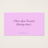 Paarse Dragon Cupcake Gepersonaliseerde Gift Kaart (Achterkant)