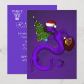 Paarse dragon kaart (Voorkant / Achterkant)