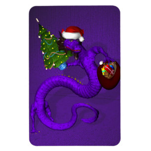 Paarse dragon magneet