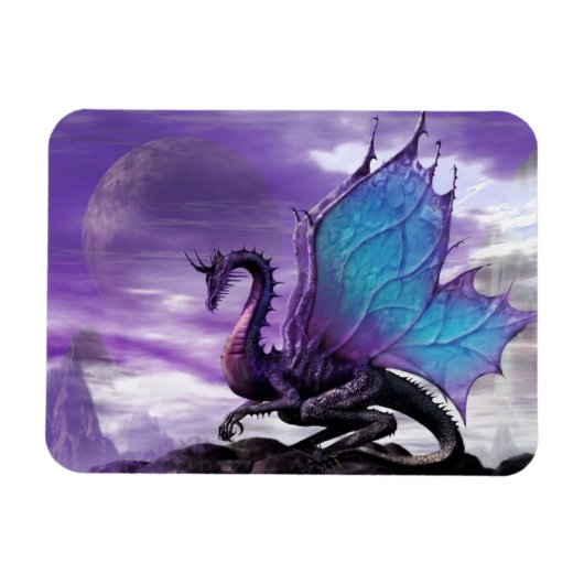 Paarse dragon magneet (Horizontaal)