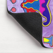 Paarse Dragon Mousepad Muismat (Hoek)