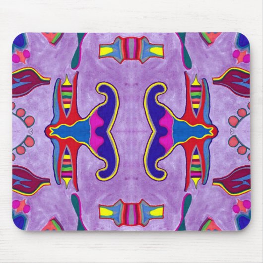 Paarse Dragon Mousepad Muismat (Voorkant)