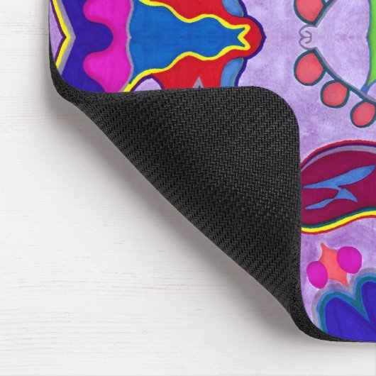 Paarse Dragon Mousepad Muismat (Hoek)