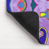 Paarse Dragon Mousepad Muismat (Hoek)