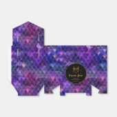 Paarse Dragon Scales Gouden Verjaardag Dank u Bedankdoosjes (Uitgevouwen)