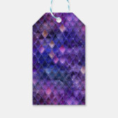 Paarse Dragon Scales Gouden Verjaardag Dank u Cadeaulabel (Achterkant)