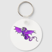 Paarse dragon sleutelhanger (Voorkant)