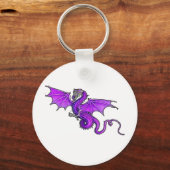 Paarse dragon sleutelhanger (Voorkant)