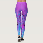 Paarse Dragon Swirl Leggings (Achterkant)