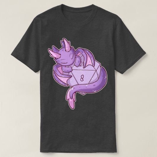 Paarse dragon t-shirt (Design voorkant)