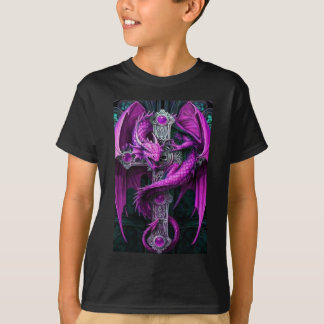 Paarse dragon t-shirt