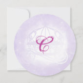 Paarse Dragonflies Quinceañera Kaart (Achterkant)