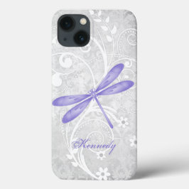 Paarse Dragonfly aangepast iPhone X-hoesje Case-Mate iPhone Case