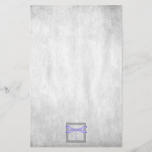 Paarse Dragonfly - Aangepaste artikelen Briefpapier (Achterkant)