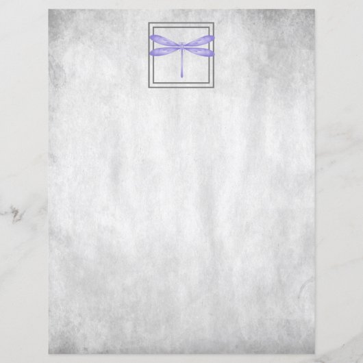 Paarse dragonfly - Aangepaste papiervellen (Achterkant)