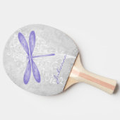 Paarse Dragonfly Aangepaste pingpongpeddel Tafeltennisbatje (Zijkant)