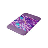 Paarse dragonfly Bath Mat (Gekanteld)