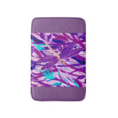Paarse dragonfly Bath Mat (Voorkant Verticaal)