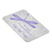 Paarse dragonfly bespaart de datum magneet (Rechterzijde)