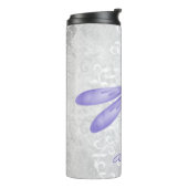 Paarse Dragonfly - Gepersonaliseerde thermische tr Thermosbeker (Gedraaid links)