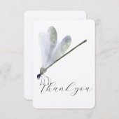 Paarse Dragonfly - Hartelijk dank Bedankkaart (Voorkant / Achterkant)