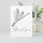 Paarse Dragonfly - Hartelijk dank Bedankkaart (Staand voorkant)