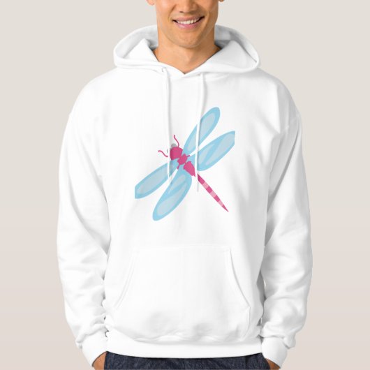 Paarse dragonfly hoodie (Voorkant)