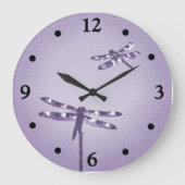 Paarse dragonfly klok (Voorkant)