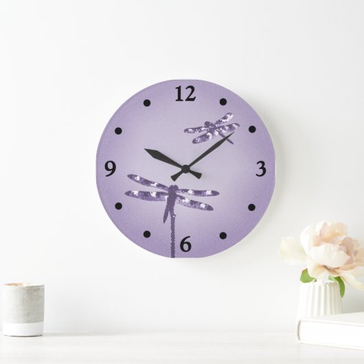 Paarse dragonfly klok (Huis)