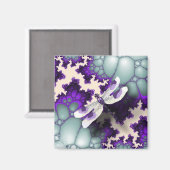 Paarse Dragonfly Magnet (Voorkant / Achterkant)