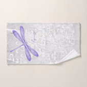 Paarse Dragonfly - Persoonlijke badhanddoeken Bad Handdoek (Handdoek)