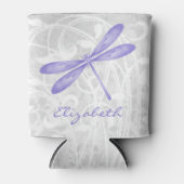 Paarse Dragonfly Persoonlijke Koelbox Blikjeskoeler (Voorkant)