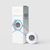 Paarse Dragonfly Rustic Golf Balls Golfballen (Verpakking)