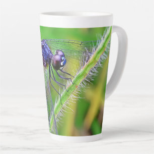 Paarse Dragonfly Spirit vertrekt latte Mok